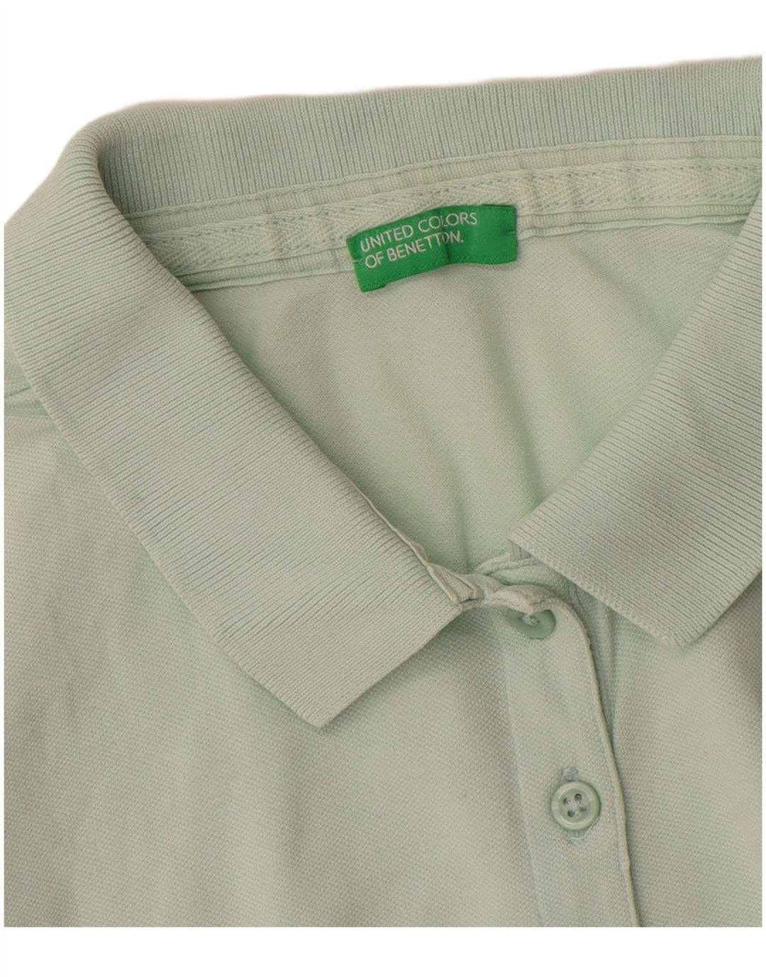 Benetton Polo Femme UK 14 Vert Moyen