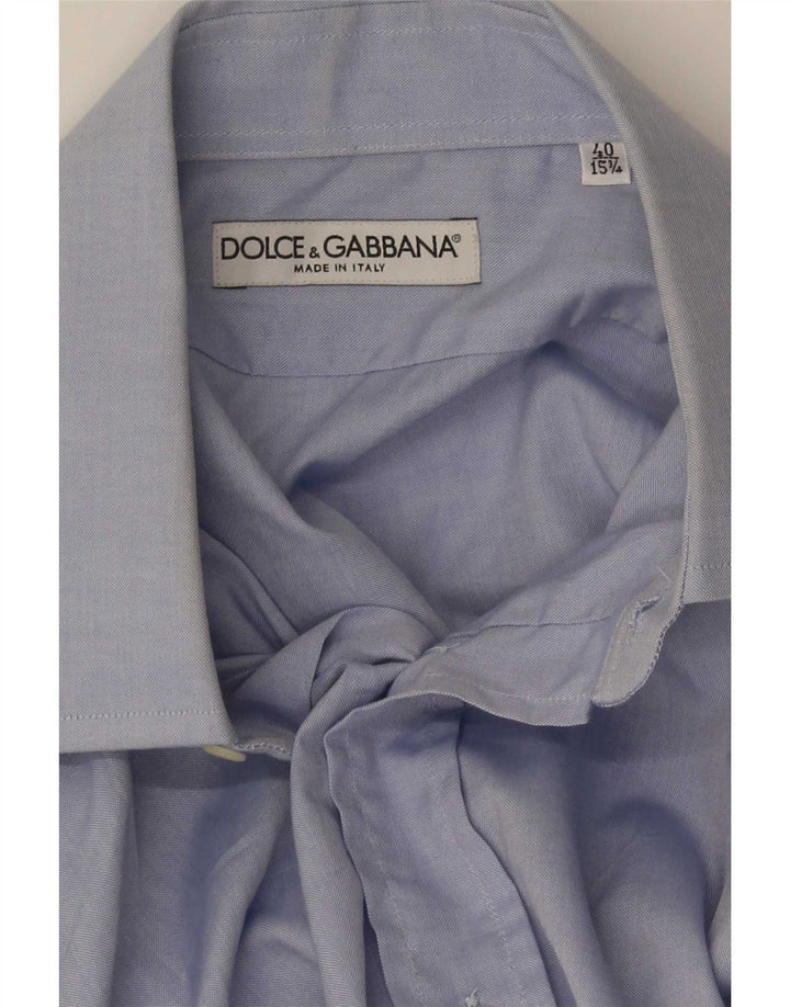 Dolce & Gabbana Chemise Homme Taille 40 15 3/4 Bleu Moyen