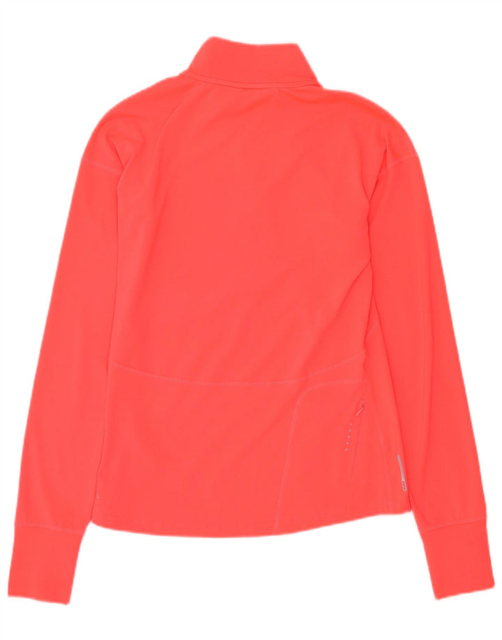 Puma Haut de survêtement de course à col zippé pour homme, petit, rose, polyester