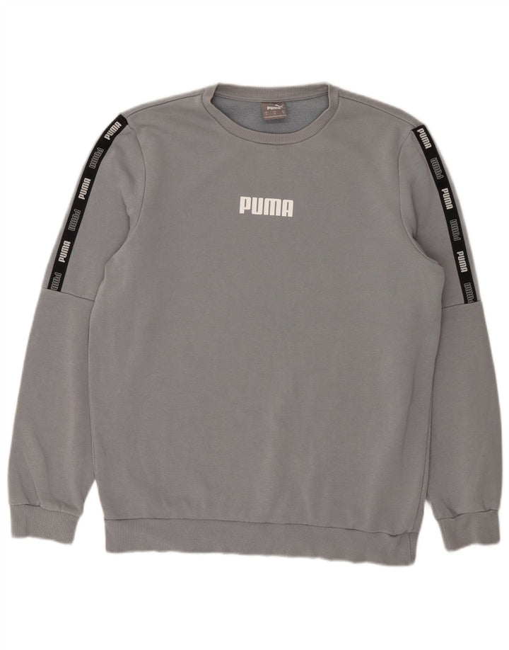 Puma Sweat-Shirt Graphic Homme Bleu Moyen Colourblock