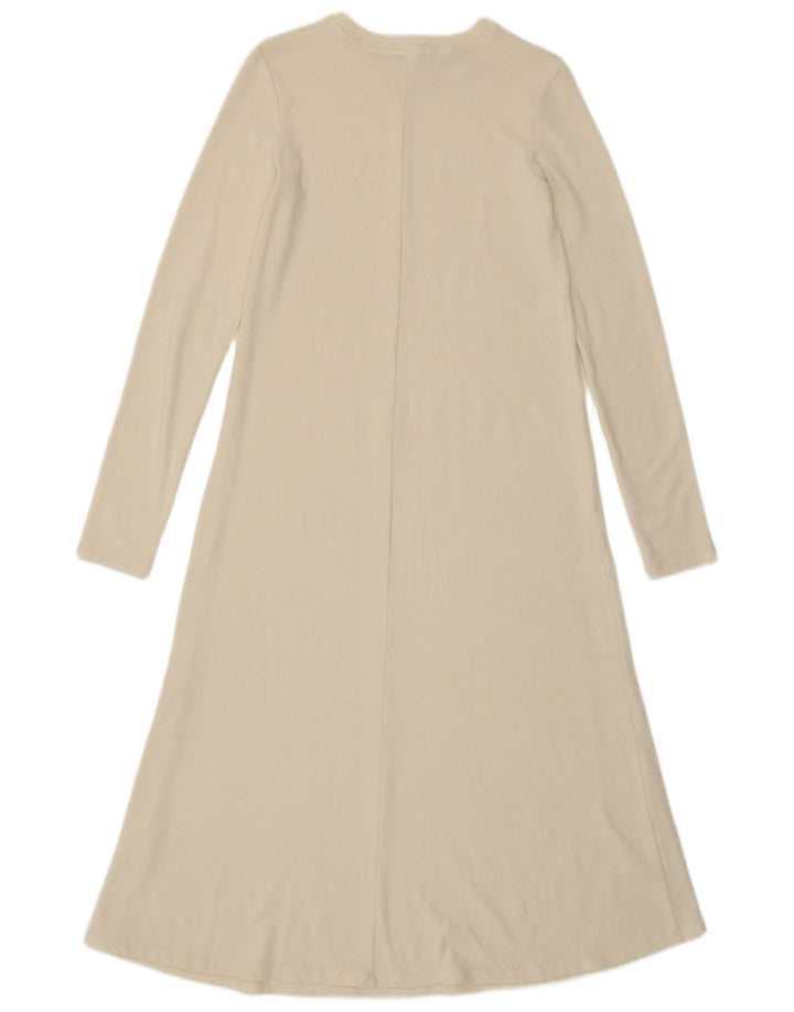 Zara Robe Maxi Pull Femme UK 10 Petit Blanc