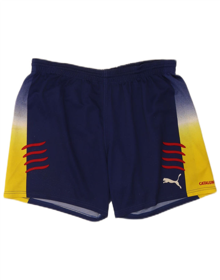 Puma Short de Sport XL Homme Bleu Colorblock