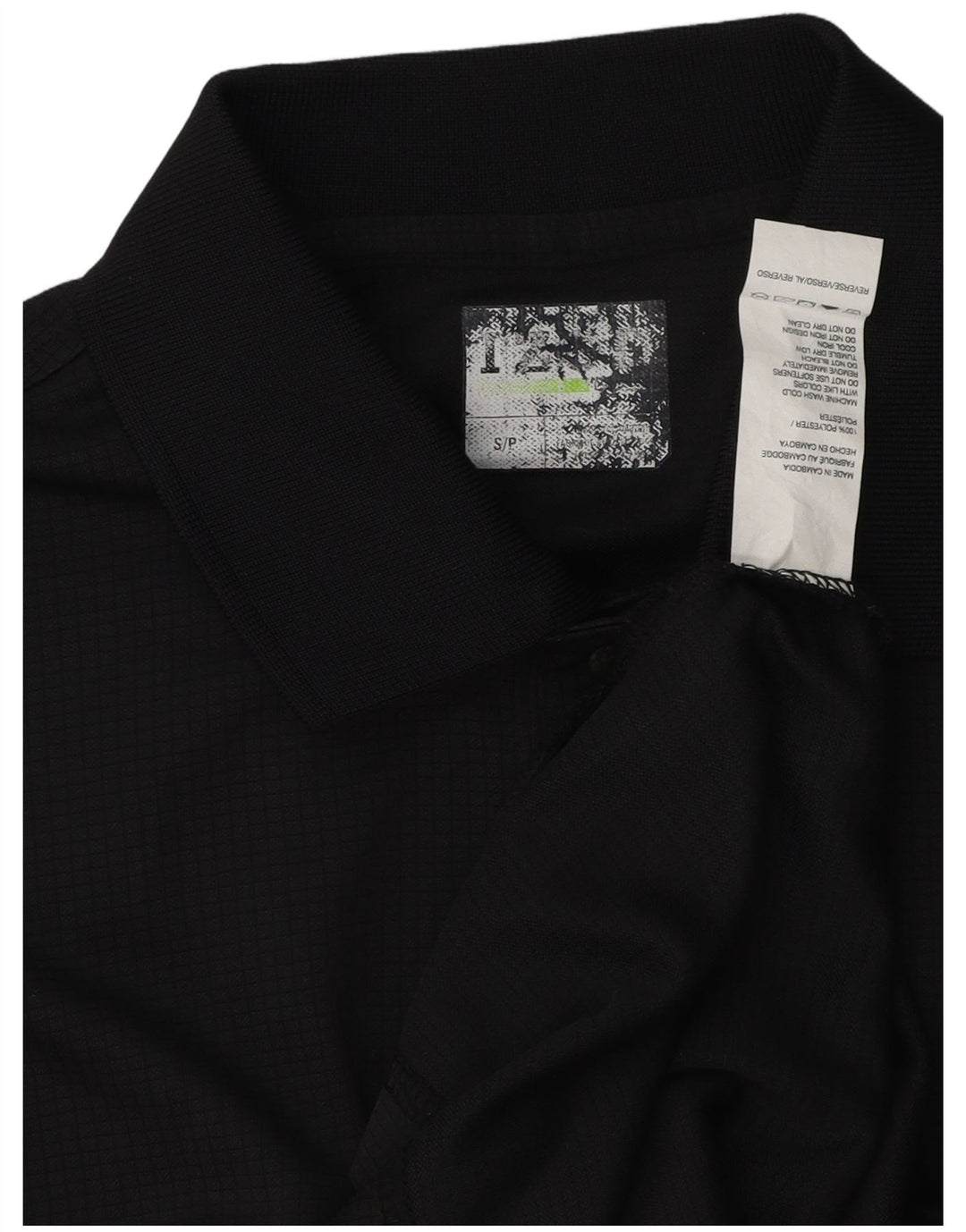 IZOD Polo Homme Petit Noir Polyester