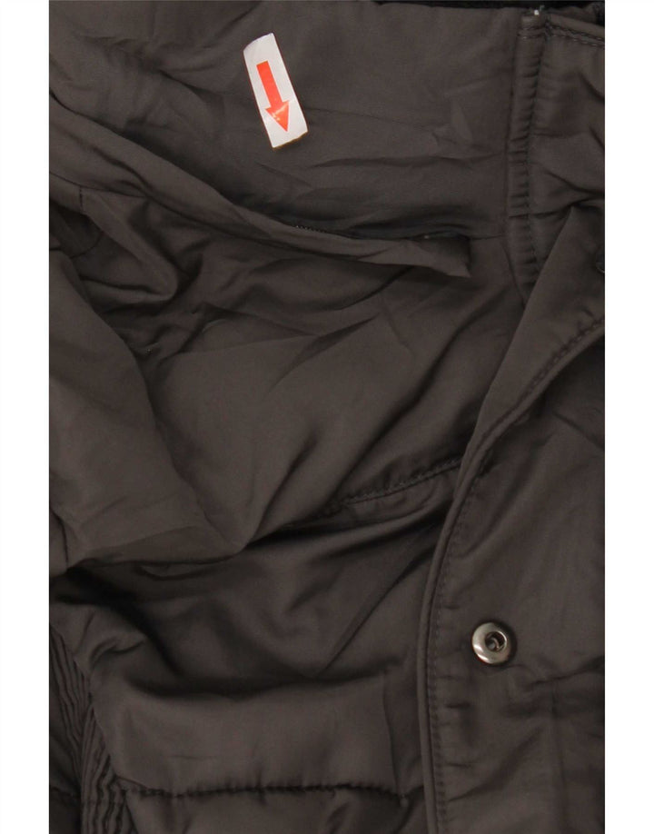 Hobbs Manteau rembourré pour femme UK 10 Small Gris Polyester