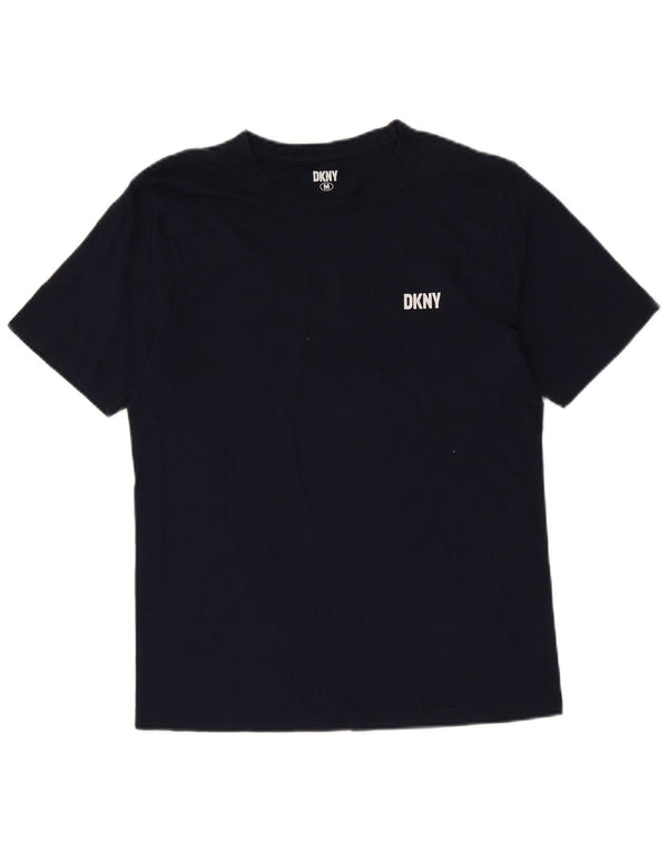 DKNY T-Shirt Homme Bleu Marine Moyen Coton