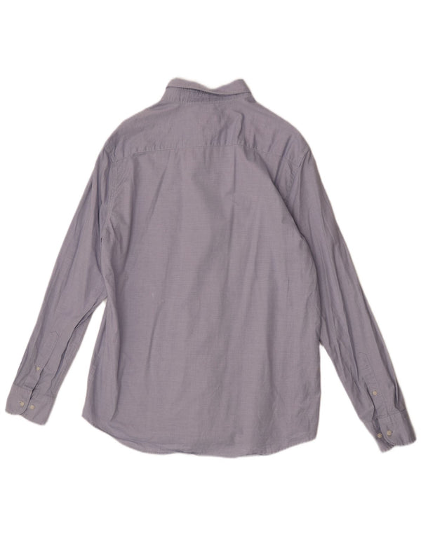 Massimo Dutti Chemise Homme XL Bleu Coton