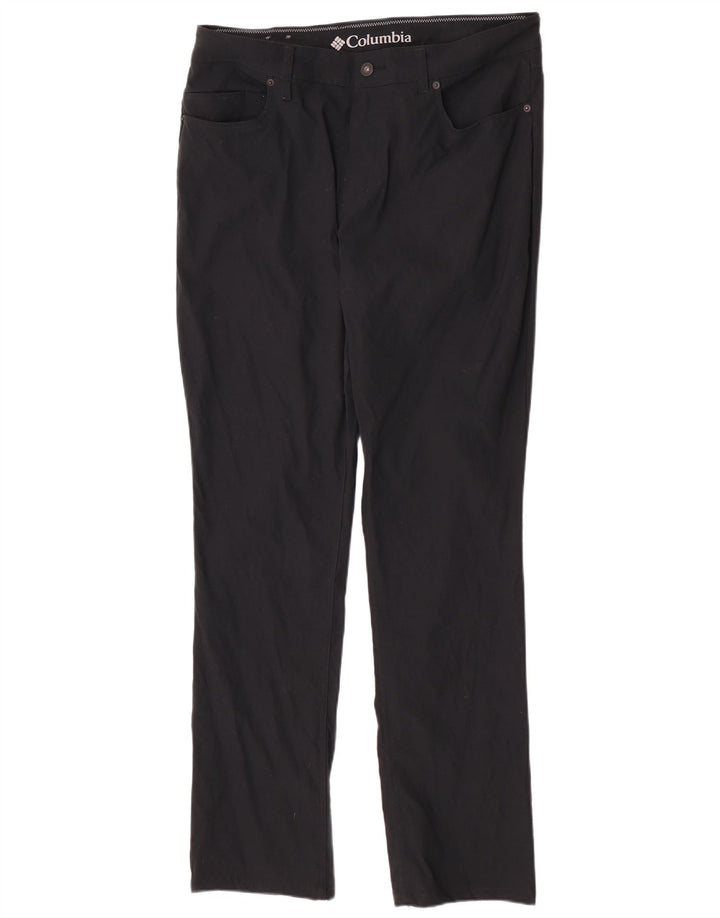 Columbia Pantalon décontracté régulier pour homme W34 L32 Noir Nylon