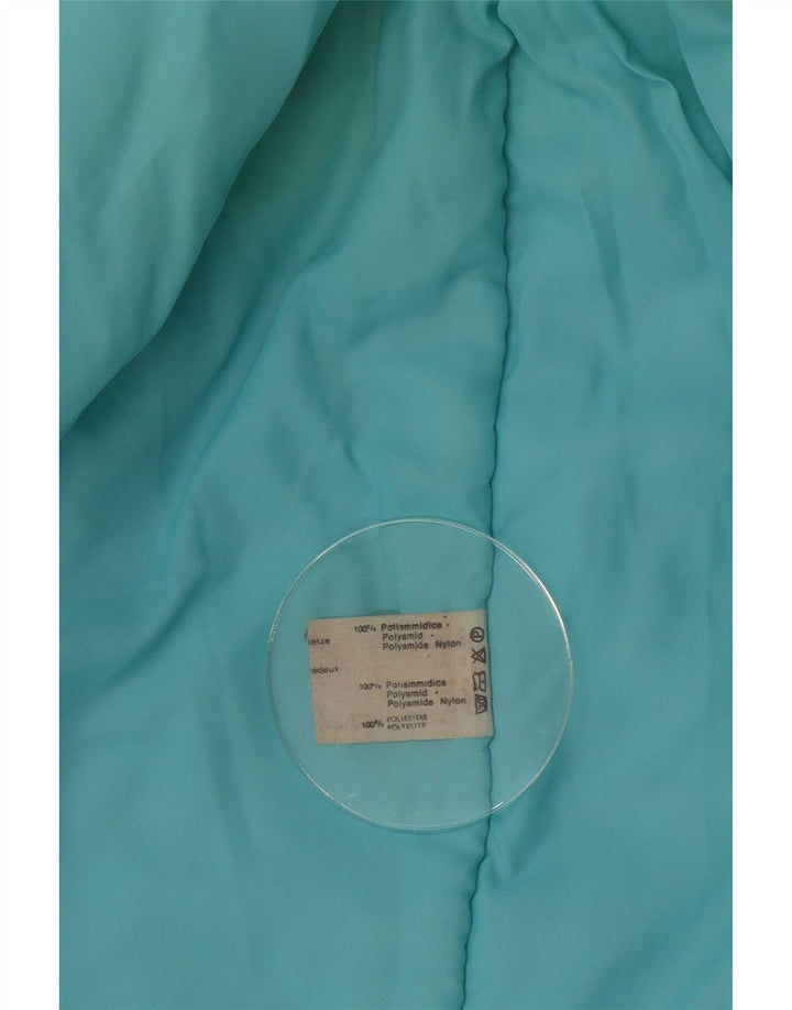 manteau rembourré surdimensionné femme vintage IT 38 XS Polyamide bleu