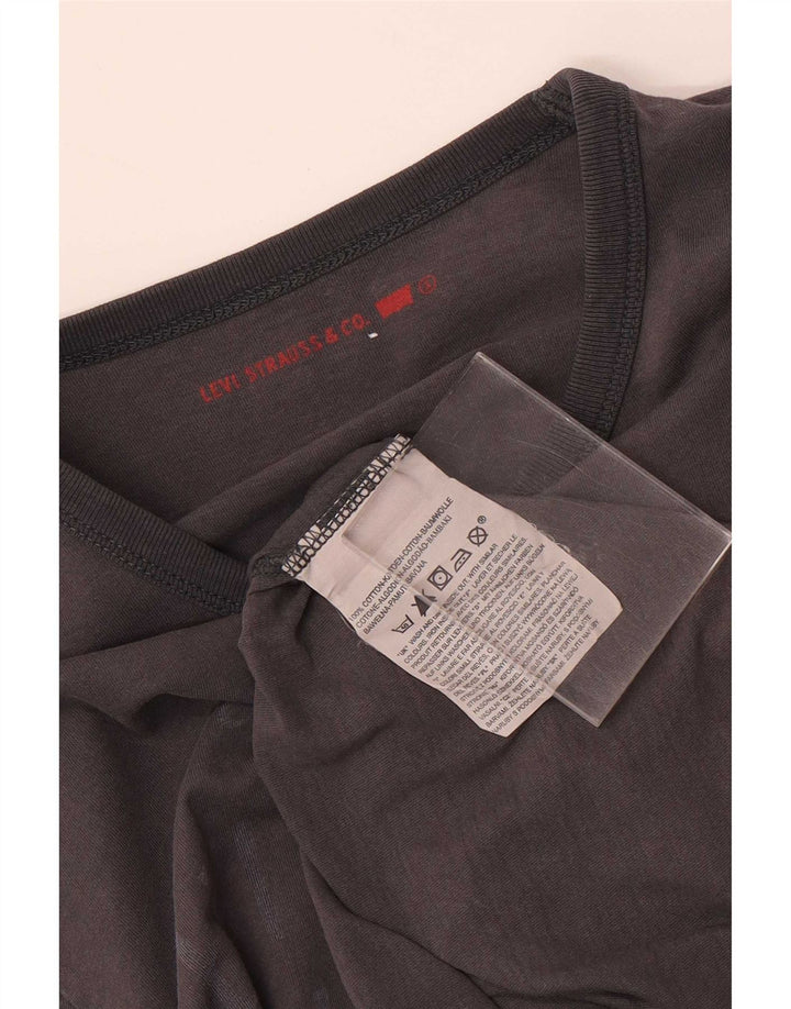 Levi's Haut Graphique à Manches Longues Homme Gris Petit Coton