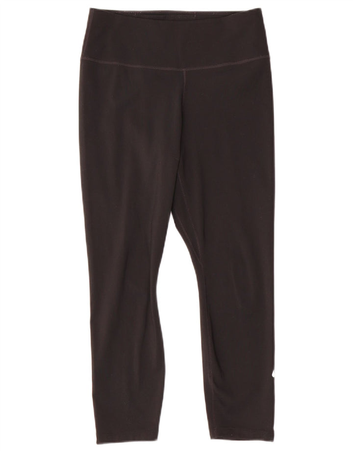 NIKE Legging Capri Dri Fit pour femme UK 10 Petit Noir Polyester