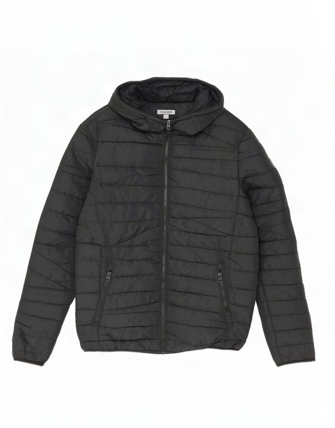 Jack & Jones Veste matelassée à capuche pour homme UK 36 Small Noir Polyester