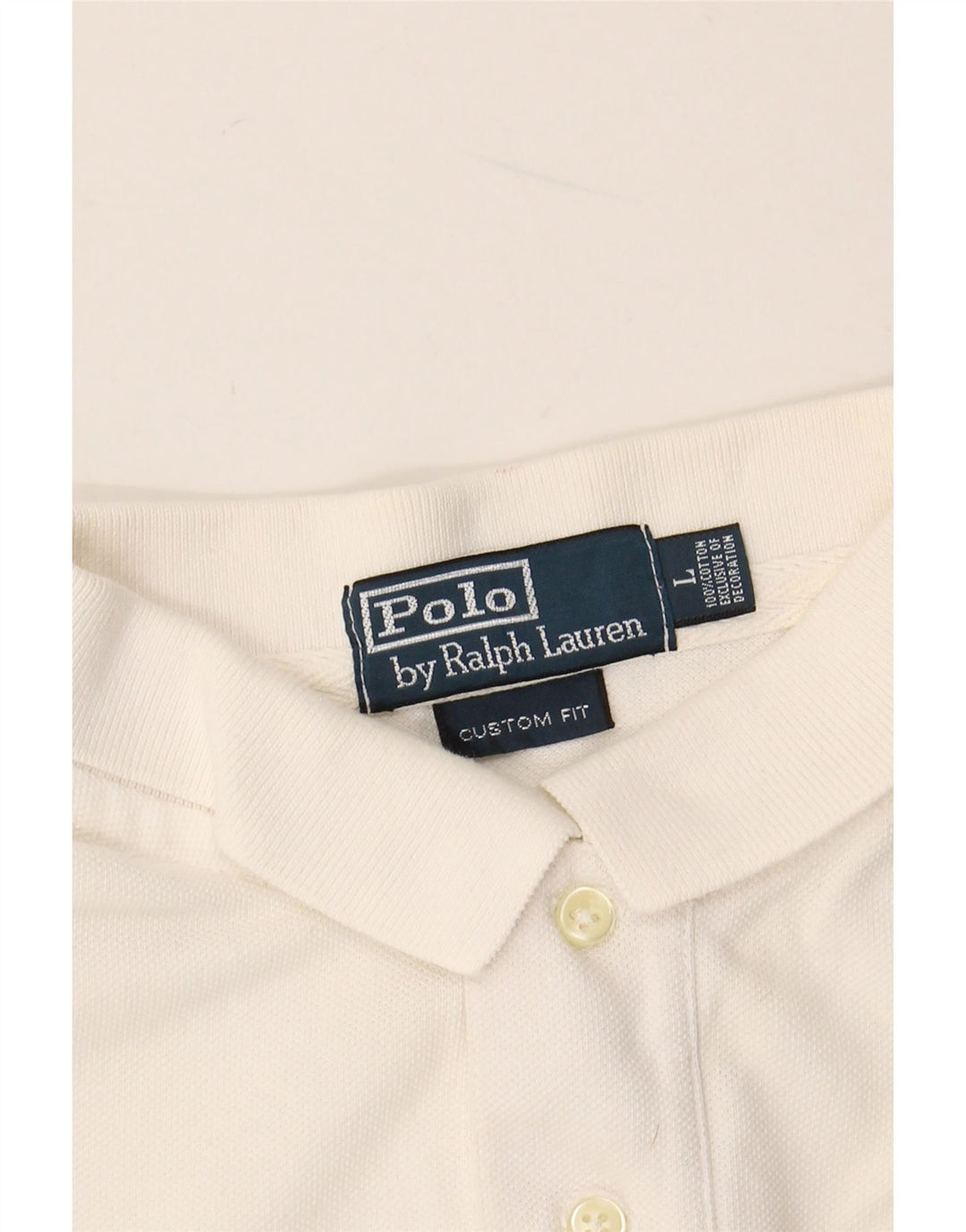 POLO RALPH LAUREN Polo de rugby coupe personnalisée pour homme Grand coton blanc