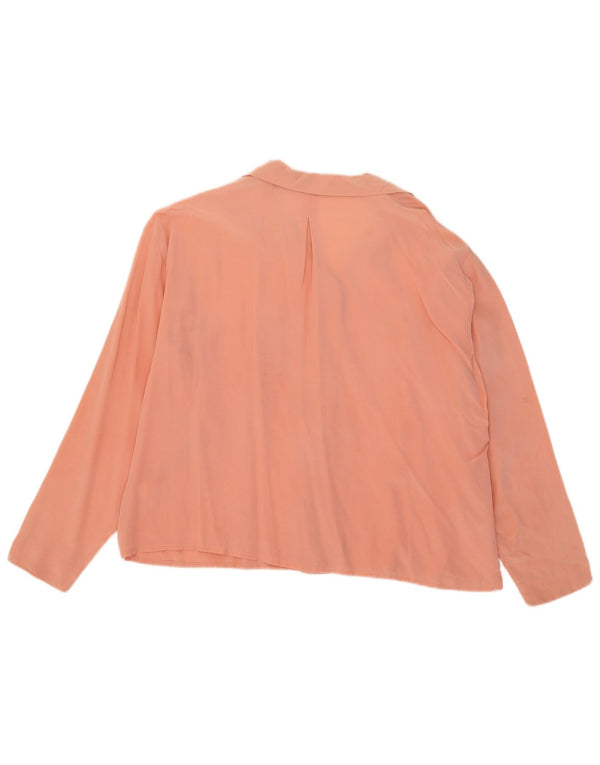 Vintage Womens Shirt Blouse UK 18 XL Pink