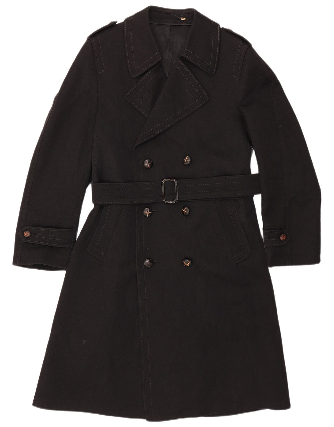 LORD Trench Homme IT 48 Laine Noir Moyen