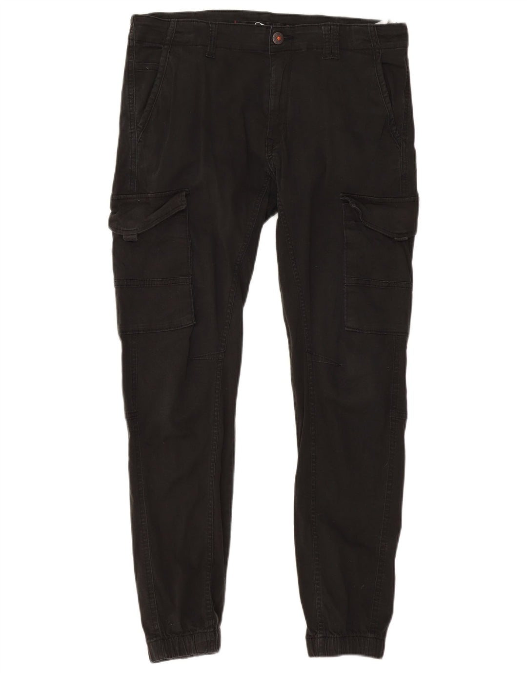 JACK & JONES Pantalon Cargo Joggers Homme W34 L30 Coton Noir