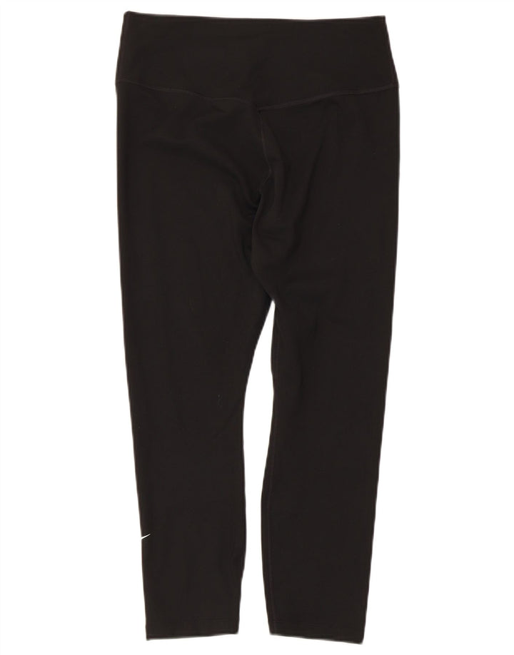 Nike Legging Capri Dri Fit pour femme UK 12 Noir moyen