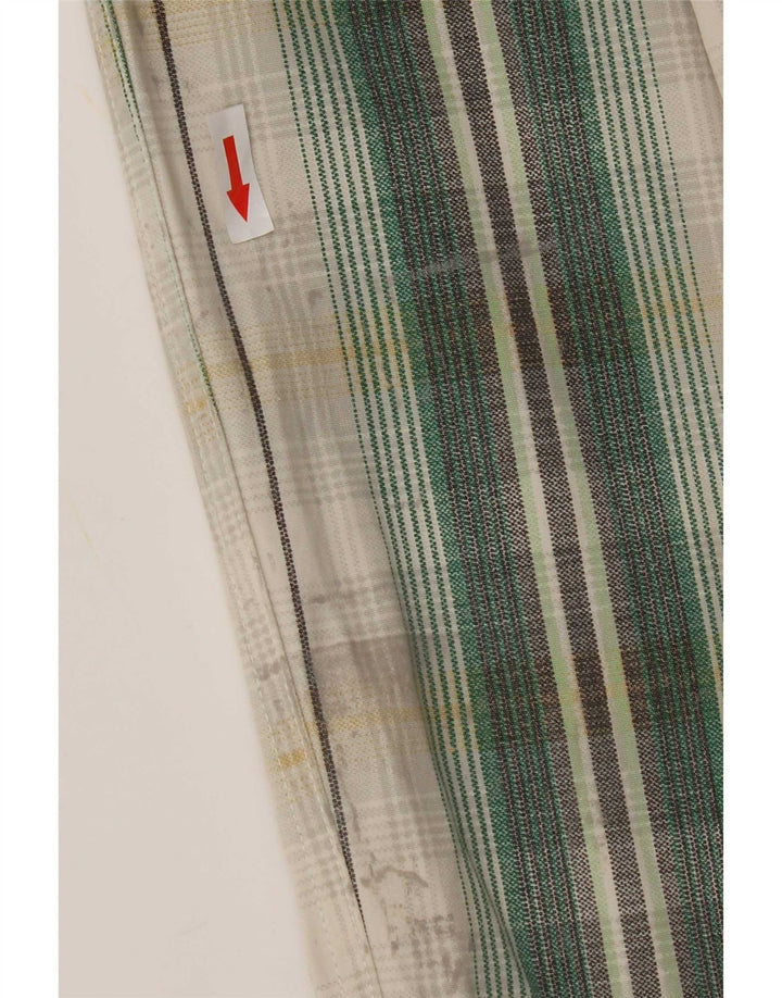 S.Oliver Pantalon Salopette Femme Moyen W32 L29 Vert à Carreaux Coton