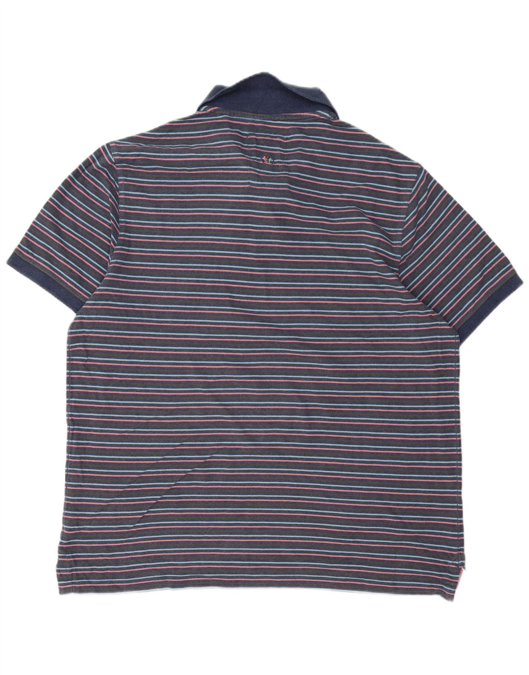 FAT FACE Polo Homme XL Bleu Marine Rayé Coton