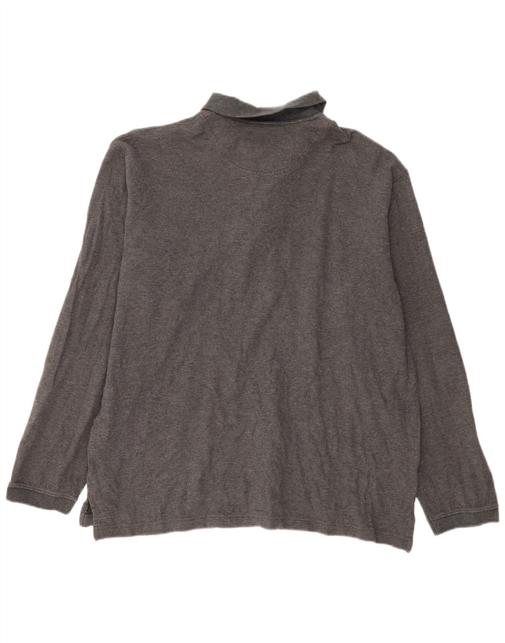 EDDIE BAUER Polo à manches longues pour homme en coton gris grand