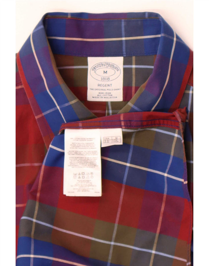Brooks Brothers Chemise Regent Homme Coton à Carreaux Multicolore Moyen
