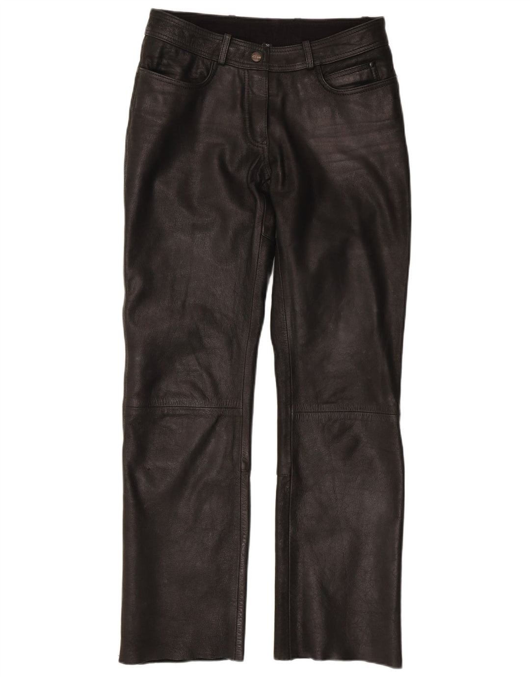 HIGHWAY 1 Pantalon droit femme EU 36 Small W28 L29 Cuir noir