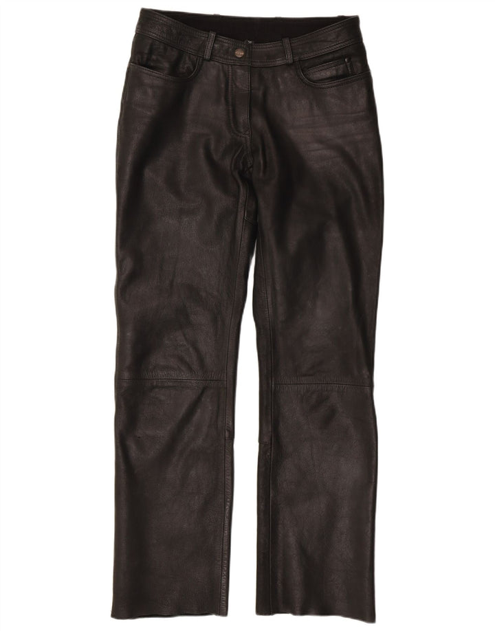 HIGHWAY 1 Pantalon droit femme EU 36 Small W28 L29 Cuir noir