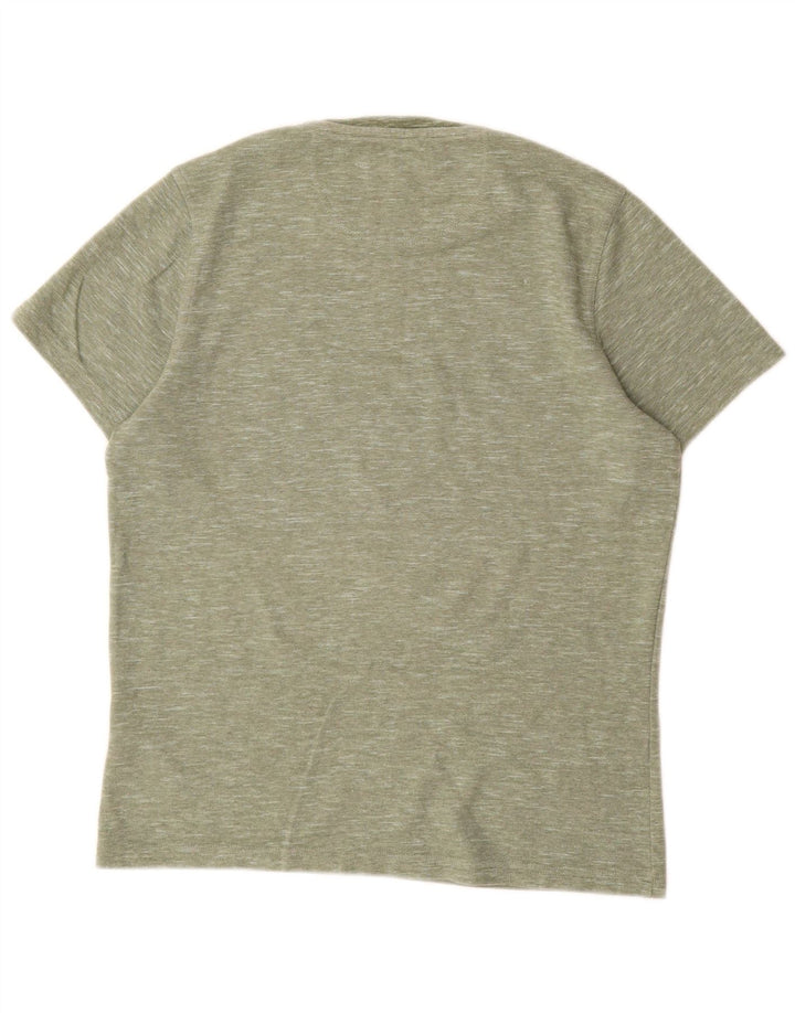 Barbour T-Shirt Homme Haut Petit Coton Moucheté Vert