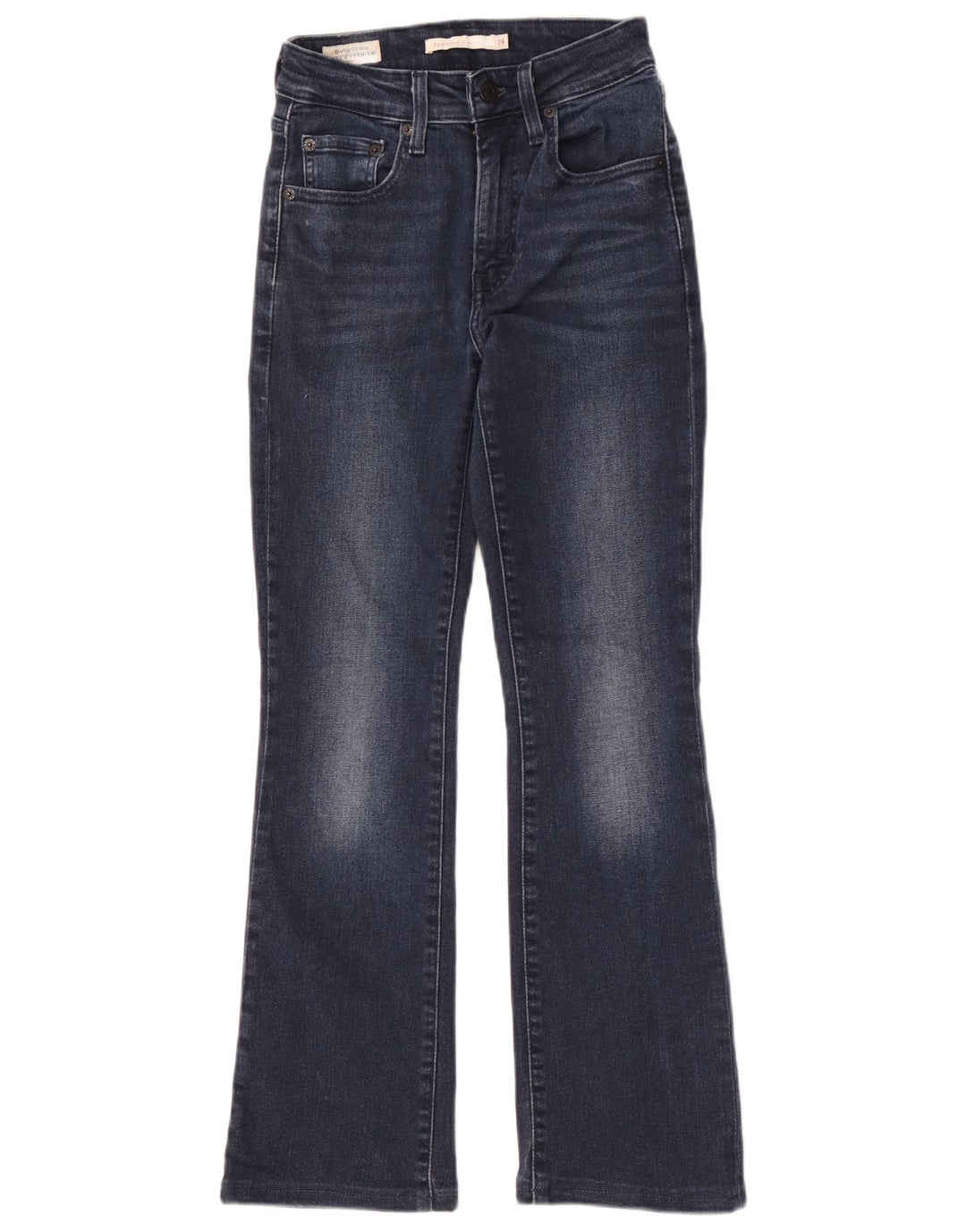 Levi's Jean Bootcut Taille Haute 725 Femme W24 L30 Bleu Marine Coton