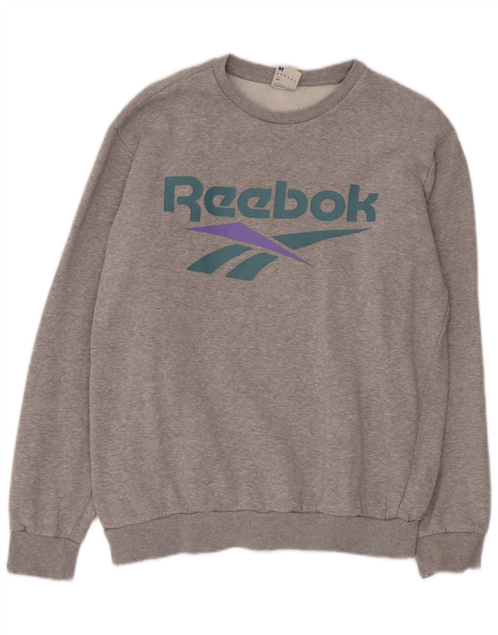 Reebok Sweatshirt Graphic Sweatshirt Jumper Homme Gris Moyen Coton