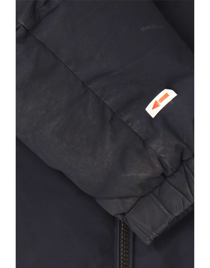 Tommy Hilfiger Veste matelassée à capuche pour homme UK 38 Bleu marine moyen Polyester