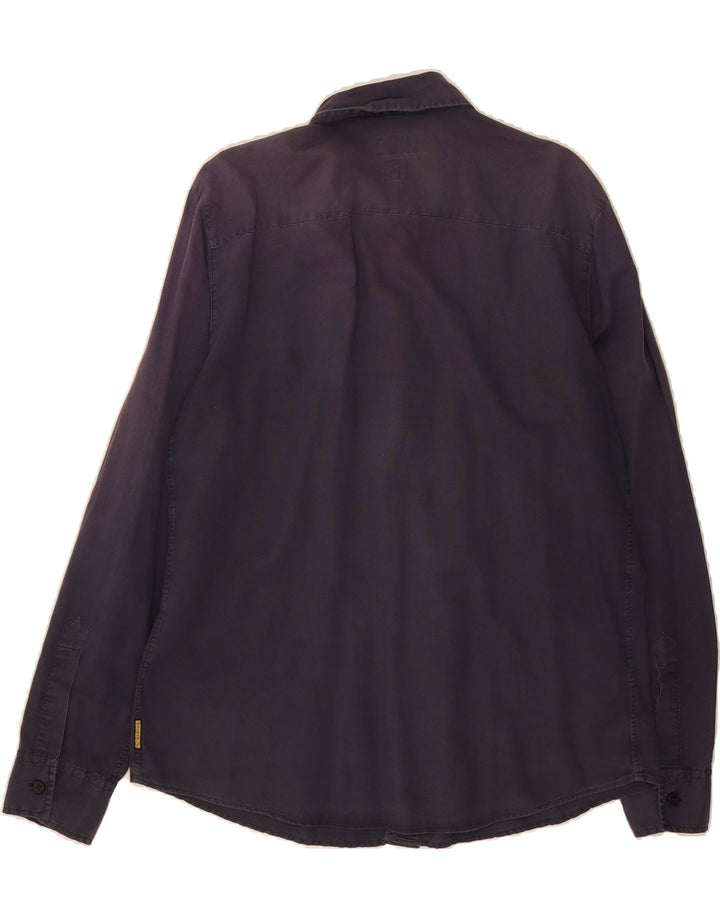 ARMANI JEANS Mens Shirt Large Navy Blue Vintage Armani Jeans and Second-Hand Armani Jeans from Messina Hembry 