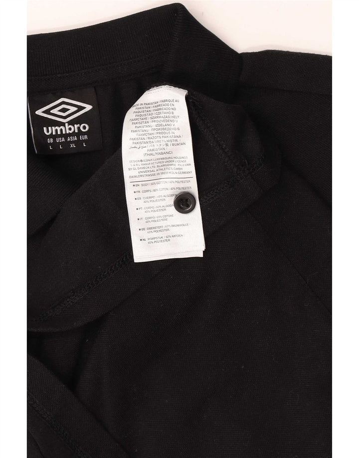 Umbro Polo Graphique Homme Large Noir Coton
