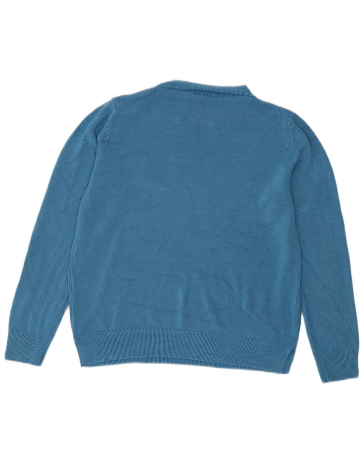 Marks & Spencer Pull col bateau pour femme UK 14 Bleu moyen