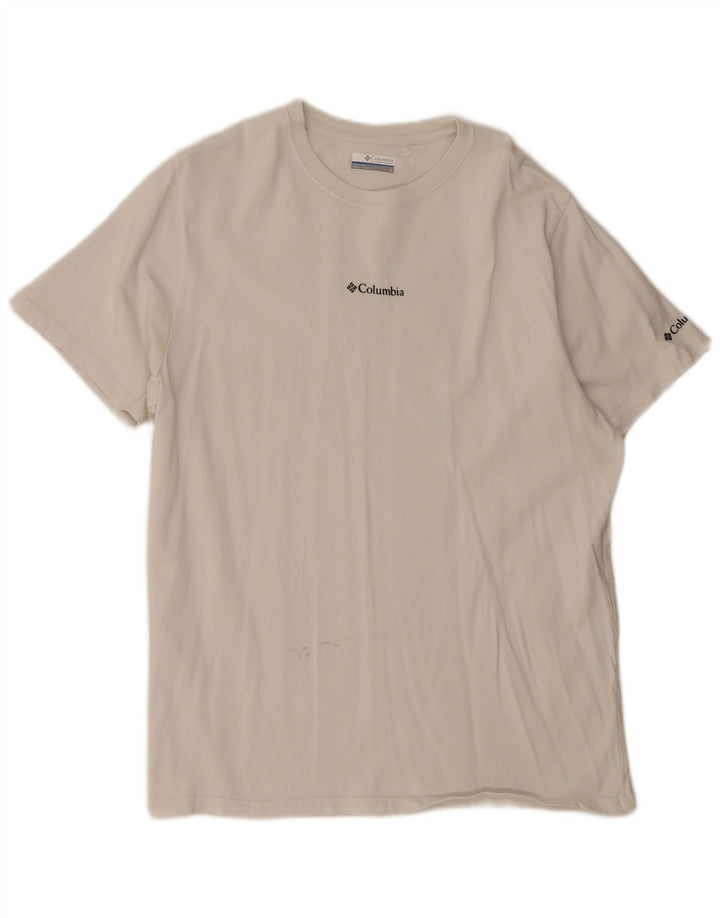 Columbia T-Shirt Graphique Homme Grand Blanc Coton