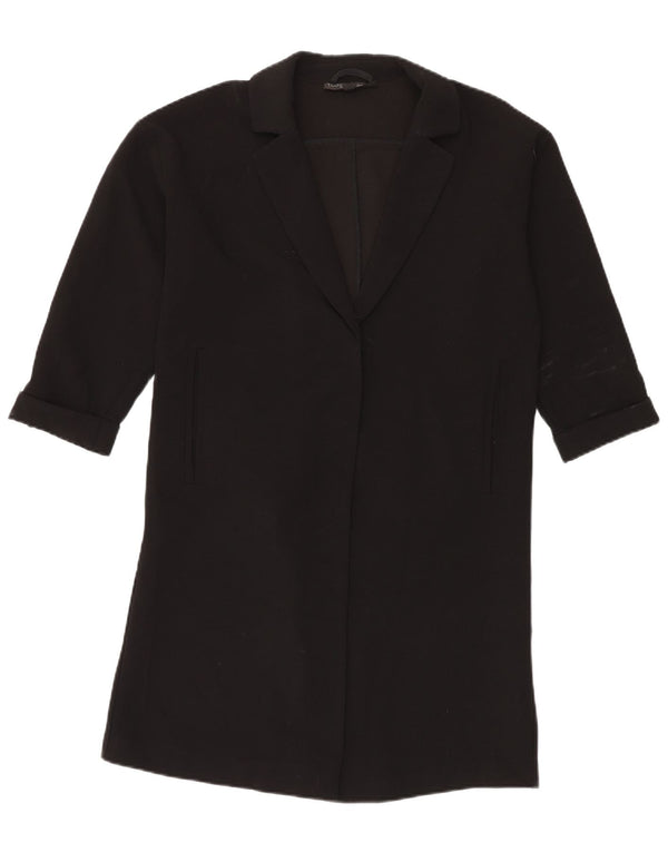 Topshop Veste blazer longue surdimensionnée pour femme UK 10 Small Noir