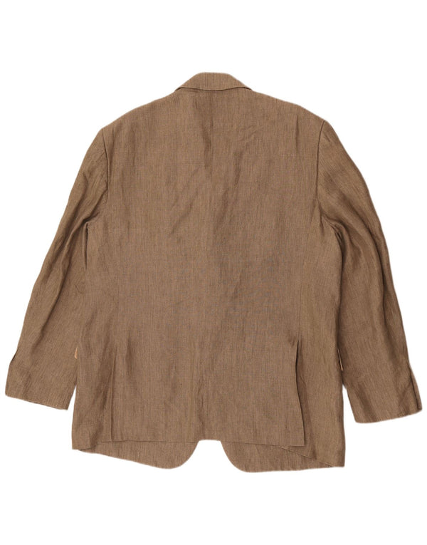 San Remo Veste Blazer Slim 3 Boutons Homme IT 58 4XL Marron Viscose