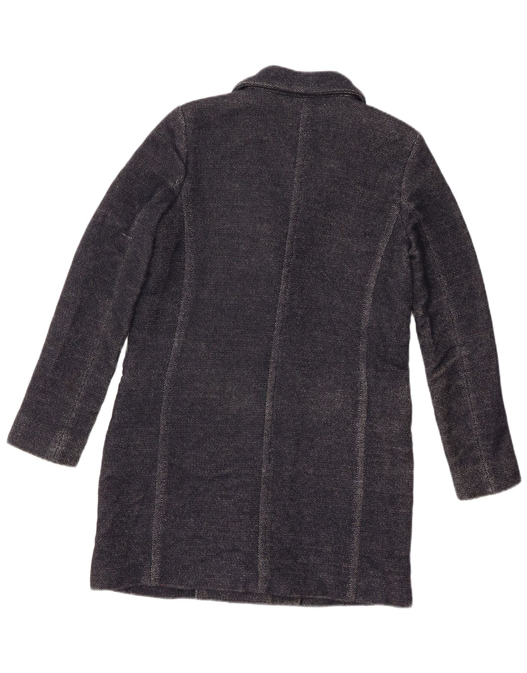 Massimo Dutti Pardessus Femme EU 36 XS Bleu Marine Laine