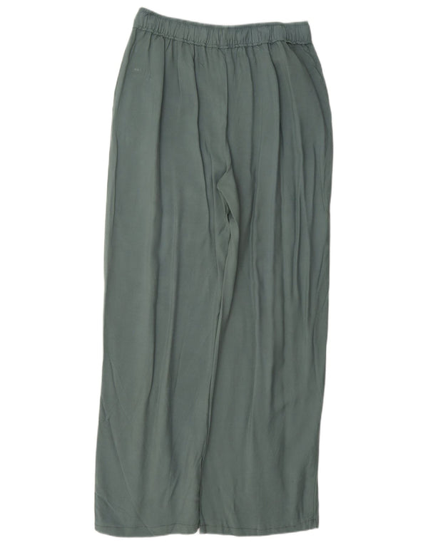 Zara Pantalon décontracté à jambe large pour femme Medium W28 L29 Vert