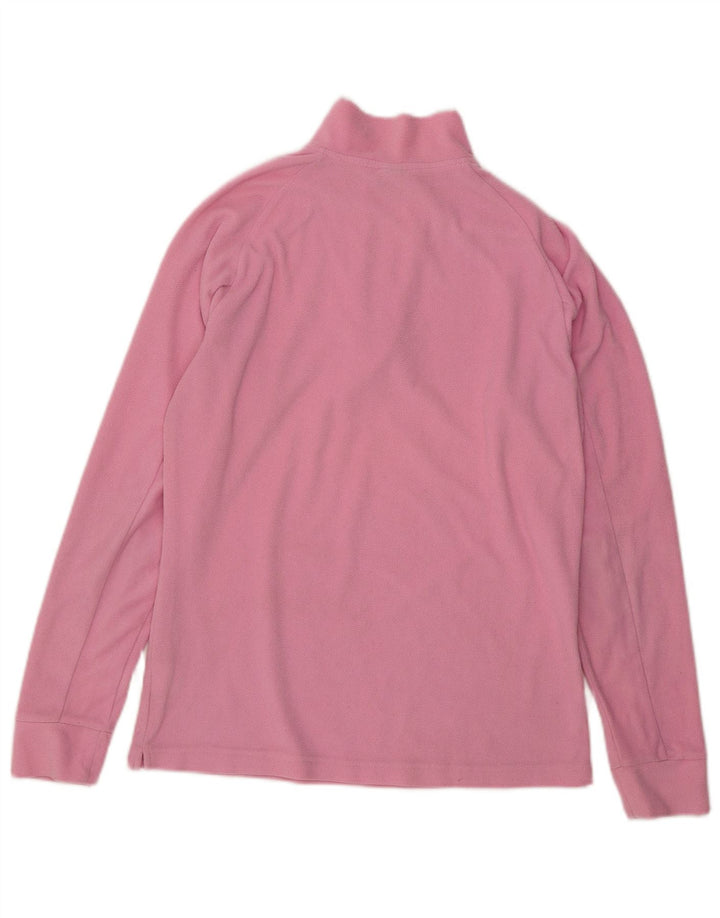 Reebok Pull polaire à col zippé pour femme UK 16 Large Rose Polyester