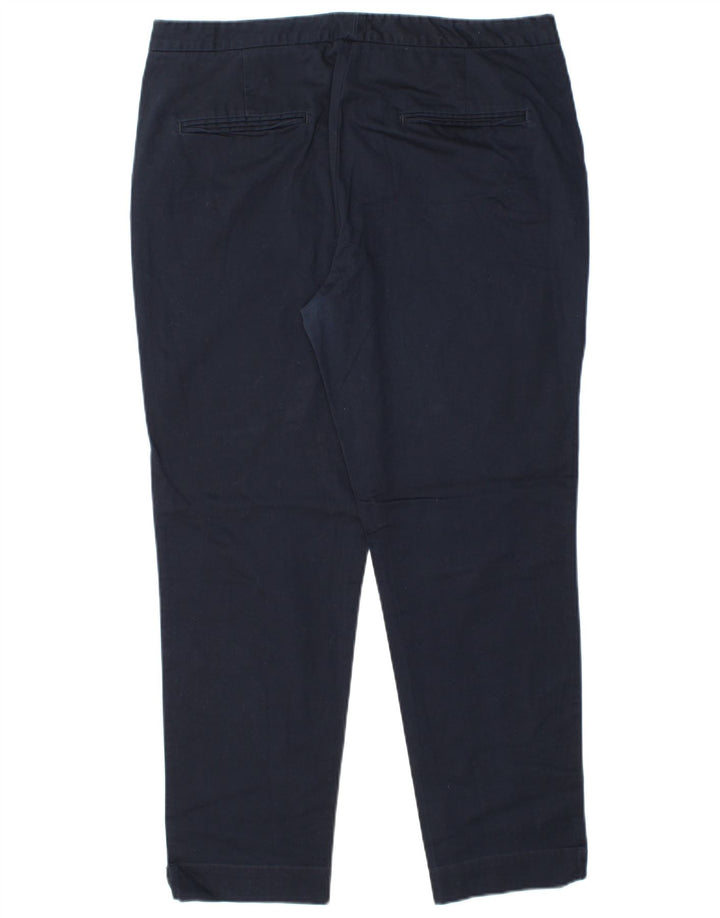 MASSIMO DUTTI Pantalon Chino Femme EU 44 XL W34 L28 Bleu Marine Classique