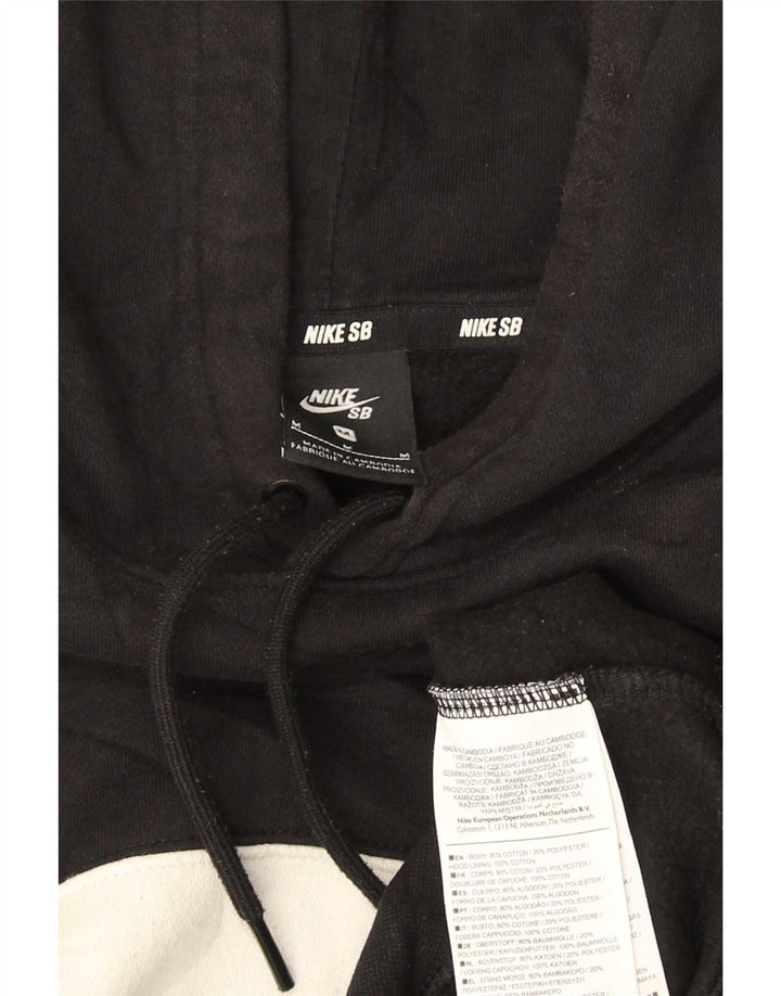 Nike Pull à capuche en coton color block noir moyen pour homme