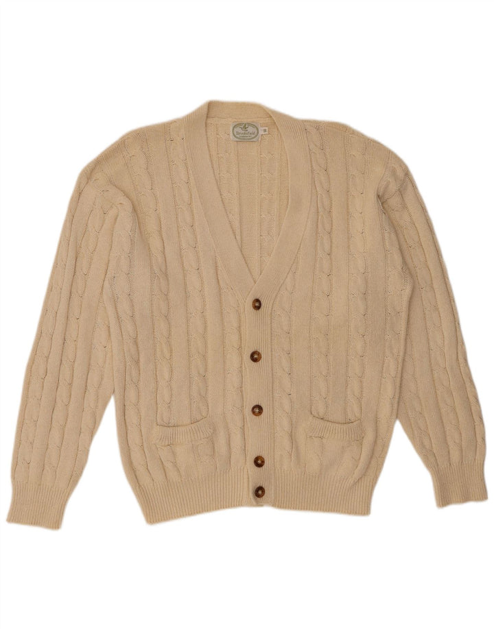 BROOKSFIELD Mens Cardigan Sweater IT 50 Medium Beige