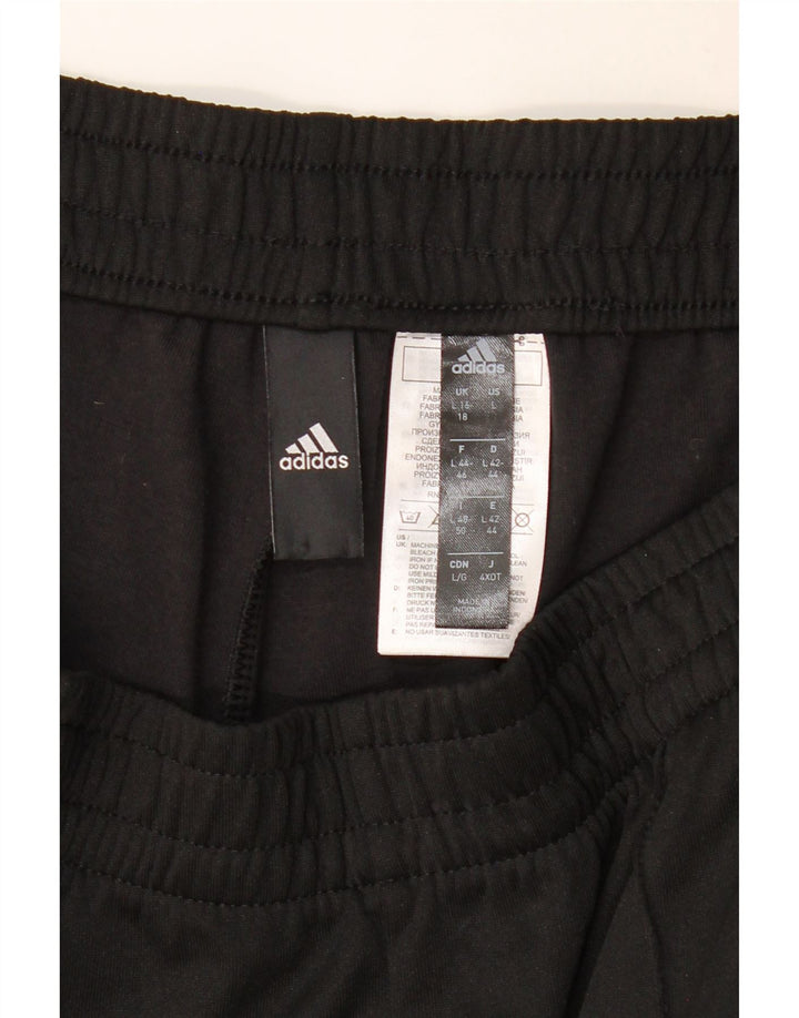 Adidas Pantalon de survêtement pour femme UK 16/18 Large Noir Polyester