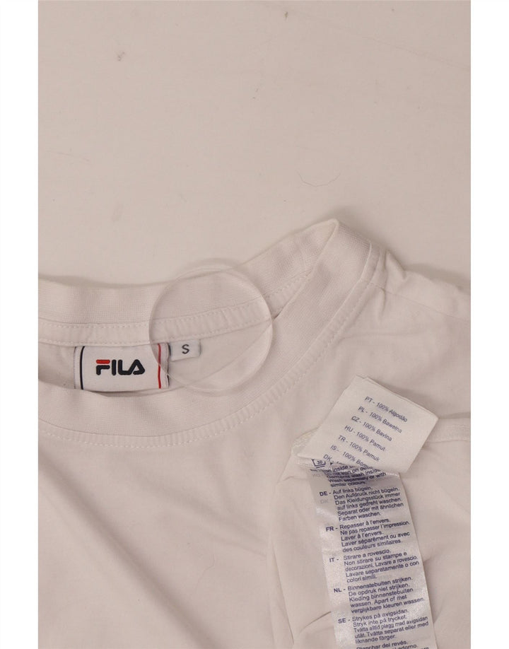 Fila T-Shirt Homme Haut Petit Coton Blanc