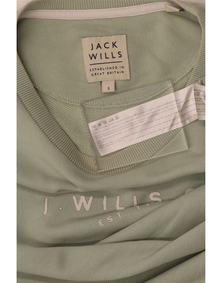 JACK WILLS Sweat-shirt graphique pour homme en coton vert petit