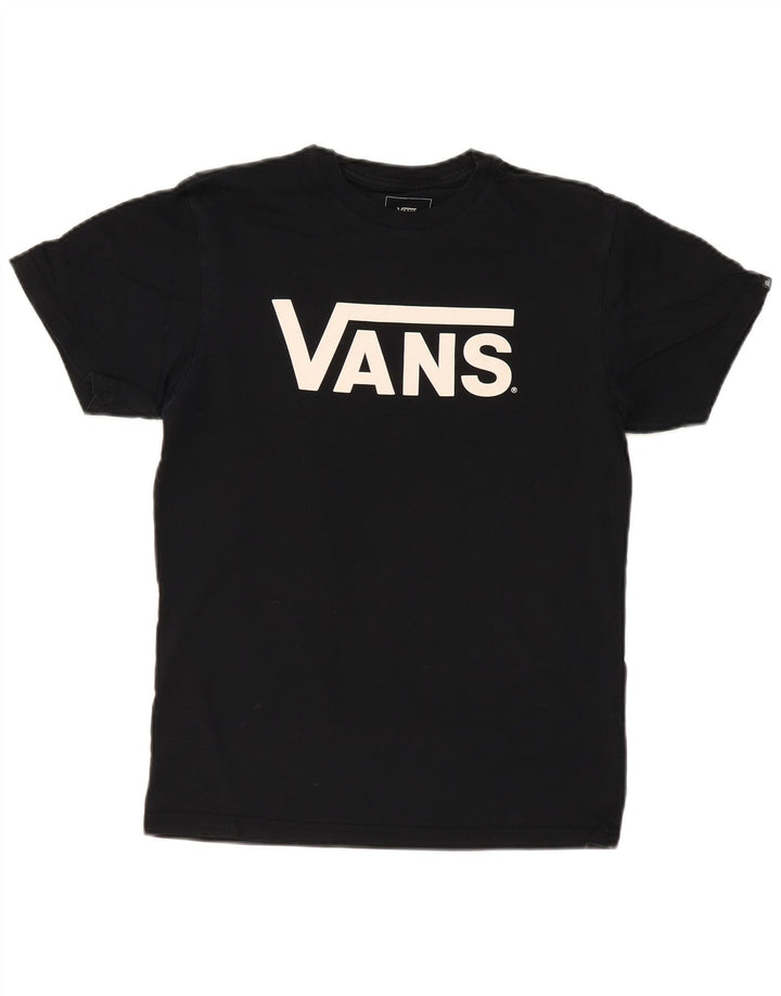 VANS T-shirt graphique coupe classique pour hommes, petit coton noir