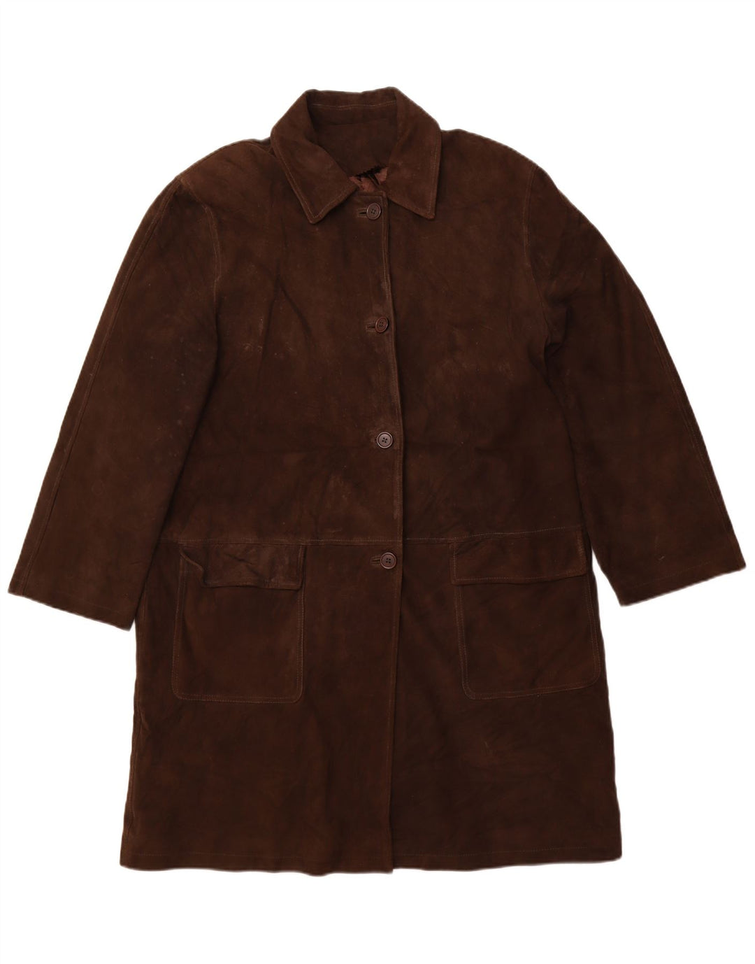 L.Lambertazzi Manteau en Daim Femme IT 48 XL Cuir Marron