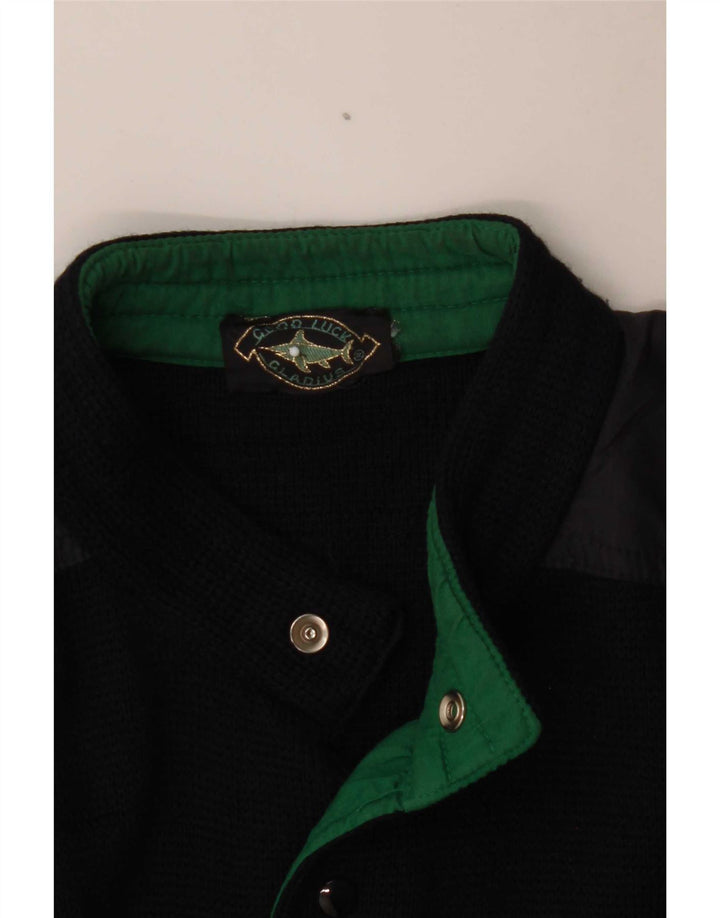 Good Luck Pull Cardigan Homme Bleu Marine Moyen Colorblock