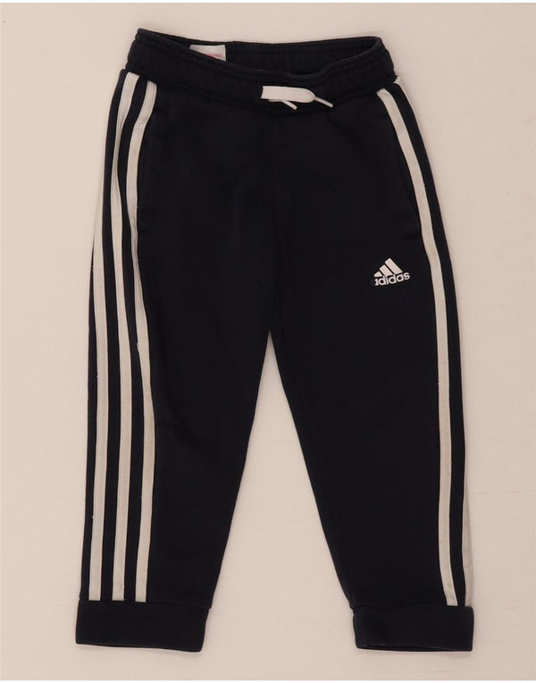 Adidas Pantalon de Survêtement Garçon Joggers 4-5 ans Bleu Marine Coton