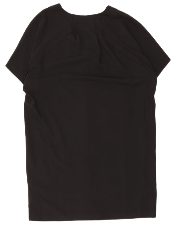 Whistles Robe droite surdimensionnée pour femme UK 12 Polyester noir moyen